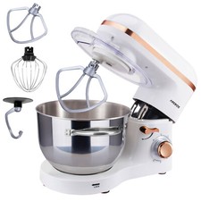 AREBOS Robot Pâtissier Professionnel 1500W Blanc Robot de Cuisine Multifonction