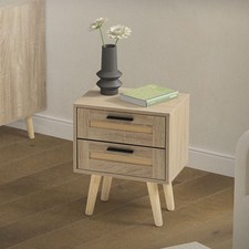 Table de nuit avec 2 tiroirs