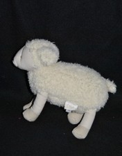 ?Doudou Mouton MOULIN ROTY Blanc Beige Peluche 19 Cm Long Agneau Etat NEUF