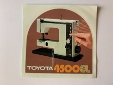 STICKER VINTAGE MACHINE A COUDRE TOYOTA 4500 EL