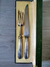 Couverts À Gigot Manche Argent Minerve Style Louis XVI Avec Coffret 