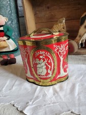 ancienne boite à gâteaux ?   biscuits ? métal tin box decor de muse femme