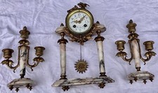 pendule portique  garniture de