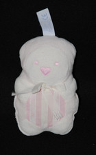 Peluche doudou pingouin hérisson TARTINE ET CHOCOLAT rose blanc pouet 14 cm NEUF