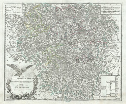 1756 vaugondy map the - map,