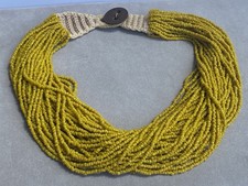 Ancien collier corail jaune collier multirangs ancien collier perles de corail