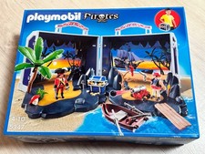 Neuf scellé playmobil 5347 valise île au trésor des pirates bateau canon 