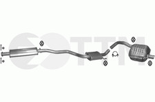 ALFA ROMEO 147 1.6 2.0 105/120/150cV 2000-2008 Ligne D'échappement Silencieux