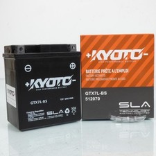 Batterie SLA Kyoto pour Moto Honda 600 Cbf S /Abs 2004 à 2007 YTX7L-BS / 12V 6Ah