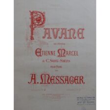 SAINT-SAËNS Camille Etienne Marcel Pavane Piano 4 mains ca1880