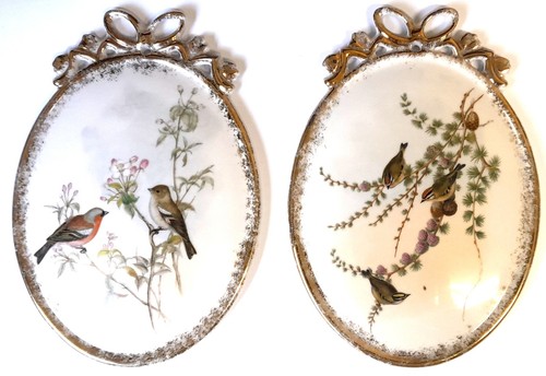 Cadres porcelaine ovales - cadres,