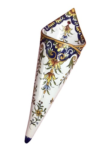 Bouquetière vase mural