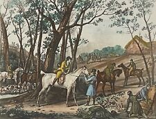 Le départ d'après Carle Vernet Chasse Cheval C 1825 chasse à courre Vénerie