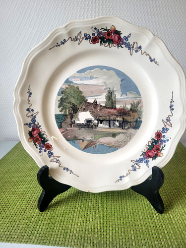 Assiette plate sarreguemines - assiette,