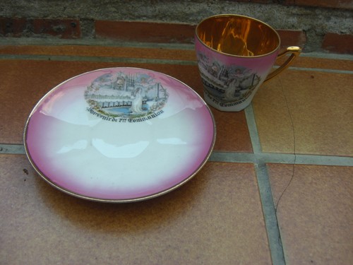 Vintage tasse soucoupe - tasse,