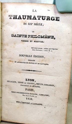 Livre ancien 1836 sainte - –,