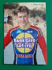 CYCLISME carte cycliste PIETER VRIES équipe BANKGIROLOTERIJ BATAVUS 2001