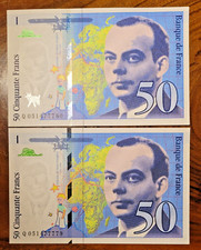 Lot de 2 Billets de 50 Francs
