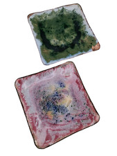 Vintage ?️ Coupelle ?️ cuivre émaillé-émaux de Limoges + ? 1 offerte