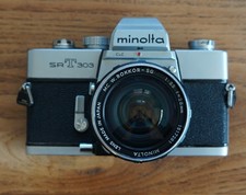 Minolta SRT 303 Appareil Photo plus objectif Rokkor 1: 3.5 f=28 mm