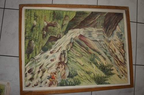 Ancienne affiche scolaire - affiche,