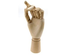 Main gauche de mannequin en Bois 10" Modèle Main Articulé Mannequin d'une Mai...