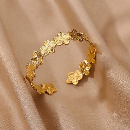 Bracelet fleur femme plaqué - femme,