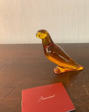 Perruche oranger en cristal de Baccarat
