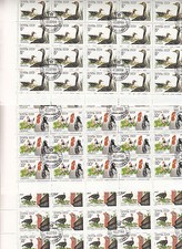 CCCP URSS Volatiles 1990 6 feuilles de 36 TP (216 tp) Oies , Poules et Dindes 