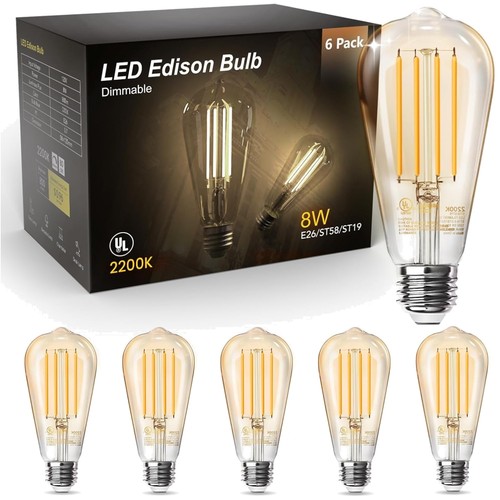 Pack retro edison amber - 6,