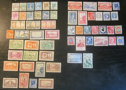 Lot timbres colonies - timbres,