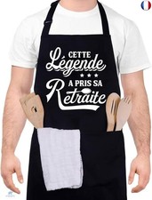 Halinuia Tablier Cuisine Homme Humour CETTE LEGENDE A PRIS SA RETIATE Tablier