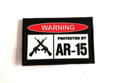 Patch MORALE 5x8cm "AR 15"Gun