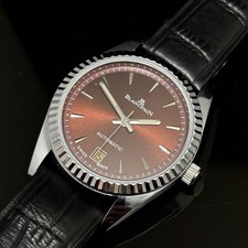 Montre ancienne homme Blancpain rouge vintage limitée Villeret Swatch 37 mm