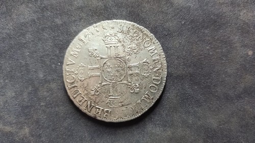 Ecu argent louis xiv aux - louis,