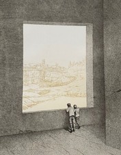 Roland Cat (1946-2016), Lithographie, Les Amis, 1977