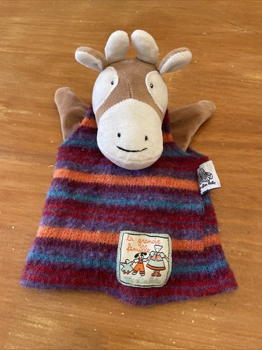 Doudou marionnette vache