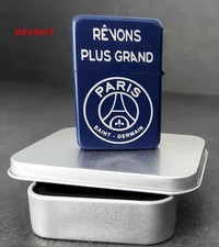 Briquet tempête essence- Personnalisé  -  PSG  (Paris Saint Germain)