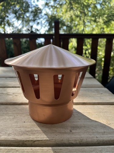 Chapeau cuivre ventilation - chapeau,