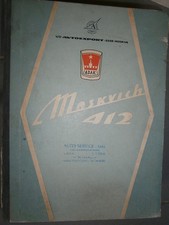 MOSKVITCH 412 : Manuel réparation d'atelier