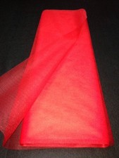 TULLE RIGIDE raide mariage ROUGE décoration habillement au mètre largeur 140 cm 