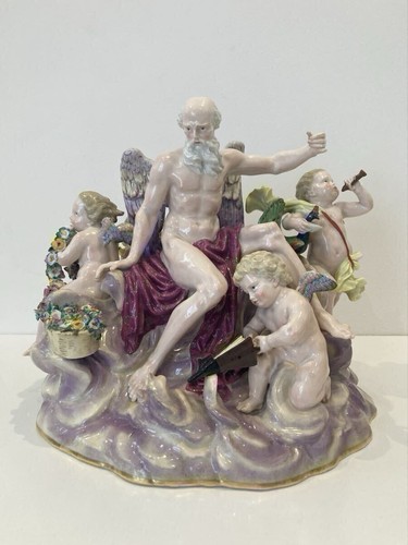 Antique meissen four - antique,
