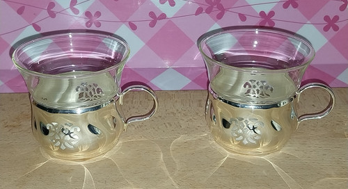 Verre thé avec monture - À, en