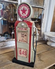 Grand Modèle Pompe à Essence Tirelire Style Vintage Rétro Métal Essence Neuf