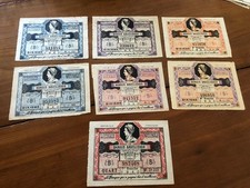 lot de 7 billets de loterie