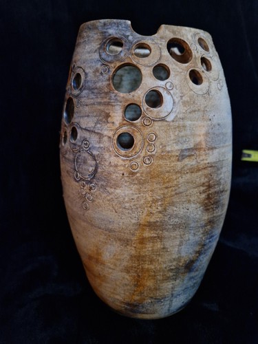 Vase ajouré grès - en,