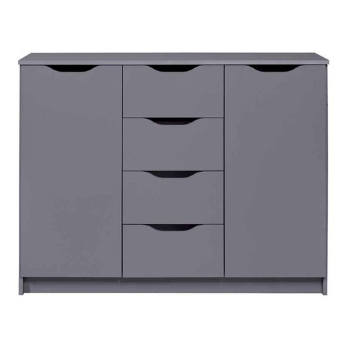 Commode portes 4 tiroirs - commode,