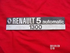Renault 5 automatique lettrage