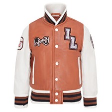 Enfants Marron Letterman Veste