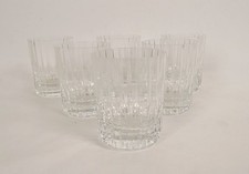 6 verres à whisky gobelets cristal taillé Baccarat France Harmonie XXème